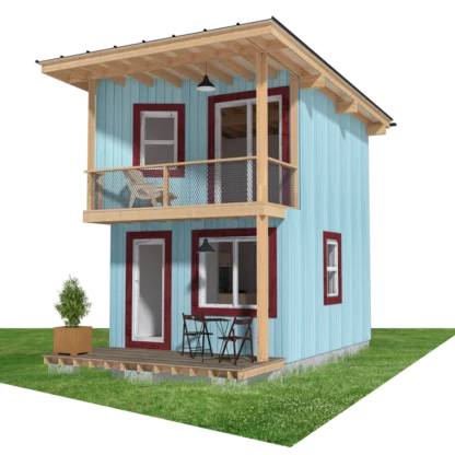 Small Cabin Design with Loft and Porch Eric