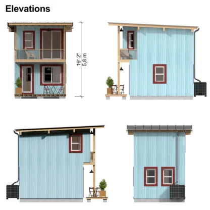 Small Cabin Design with Loft and Porch Eric - Image 8