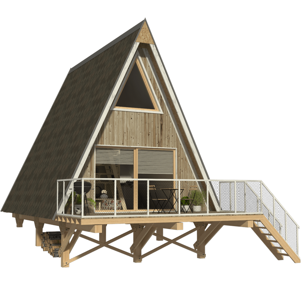 A Frame Cabin Plans With Loft