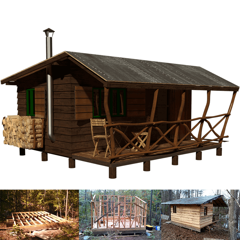 minecraft log cabin  Lake house plans, Log home plans, Mountain house plans