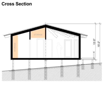 Small Round Cabin House Plans Olivia - Image 8