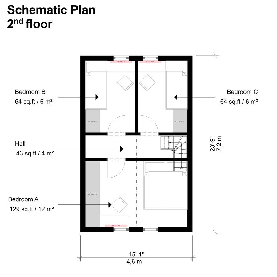 Small 3 Bedroom House Plans With Dimensions Www cintronbeveragegroup