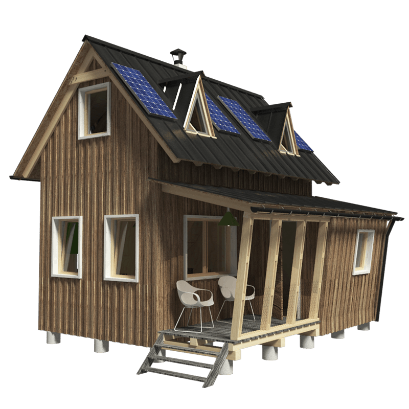 2 story tiny home plans