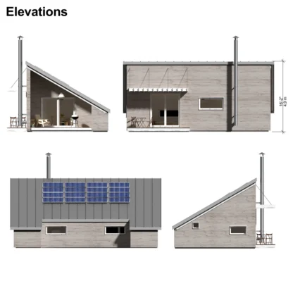 Triangle Cabin House Plans - Image 4